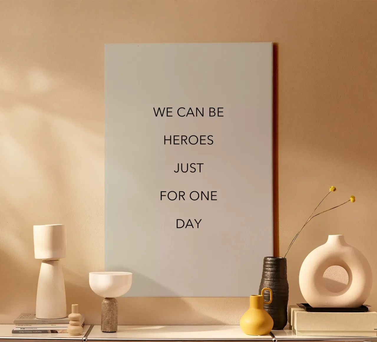 We Can Be Heroes canvas met Baklijst van Studio One