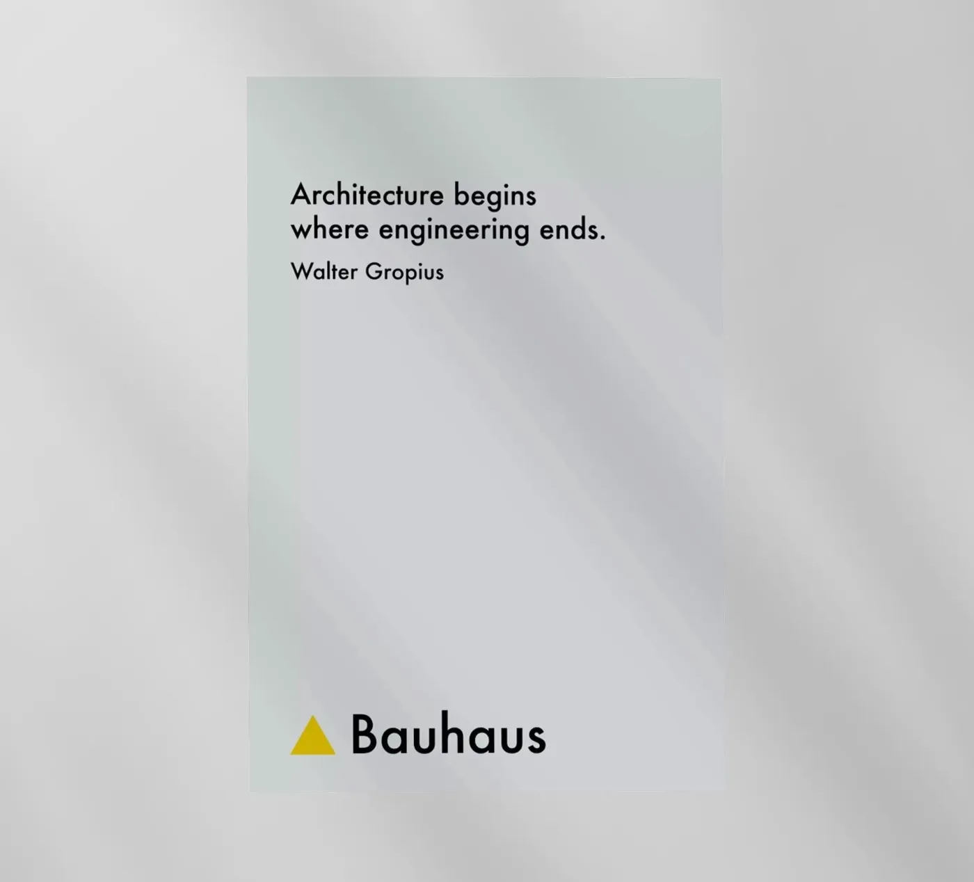 Gropius - Architecture pellicola backlit da Studio One