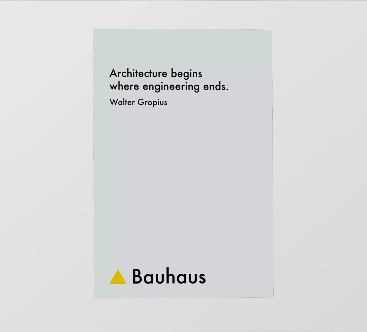 Gropius - Architecture pellicola backlit da Studio One