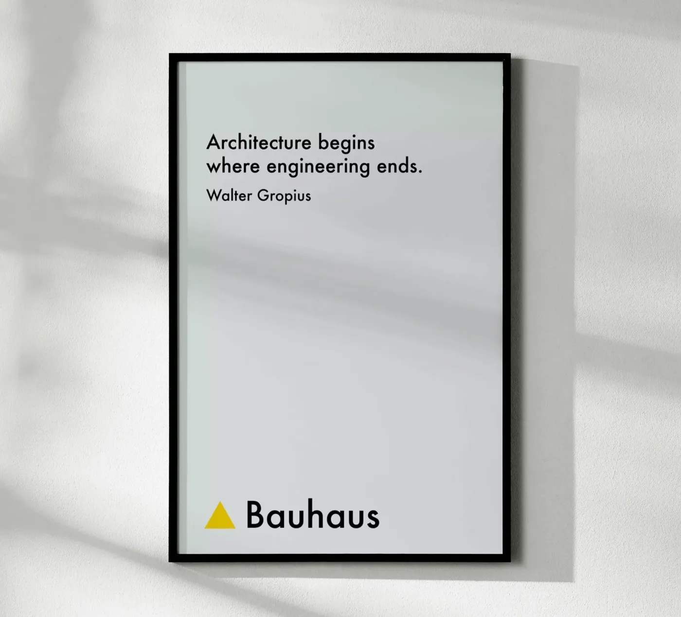 Gropius - Architecture poster van Studio One