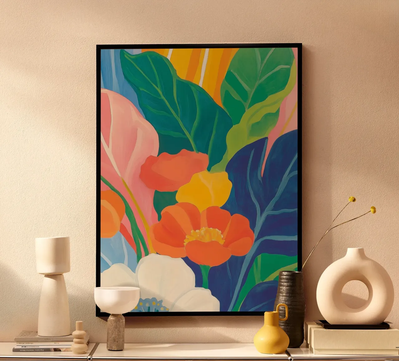 Un tripudio di colori floreali carta hahnemühle da Carinaprint