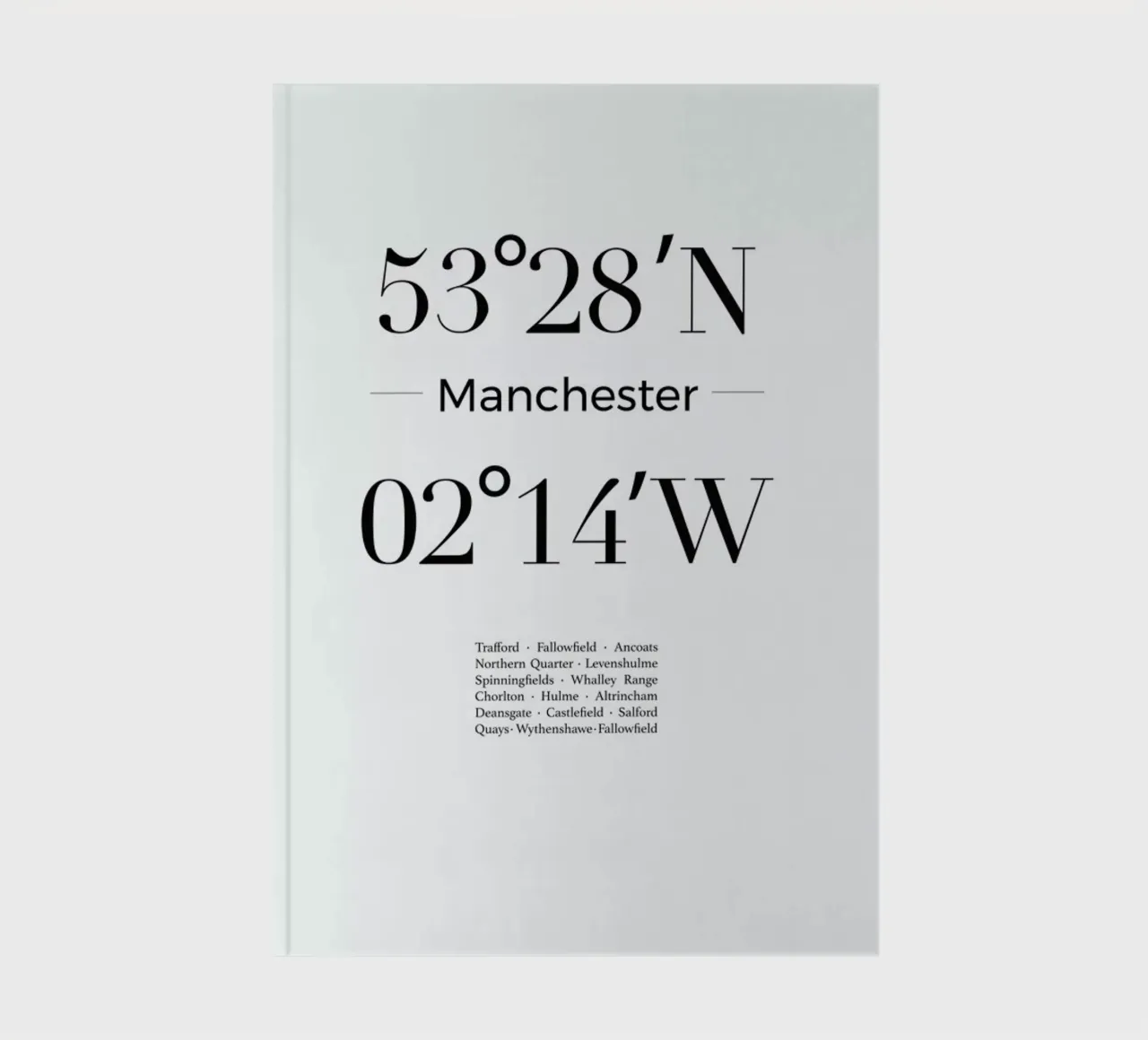 Manchester notebook by Studio One