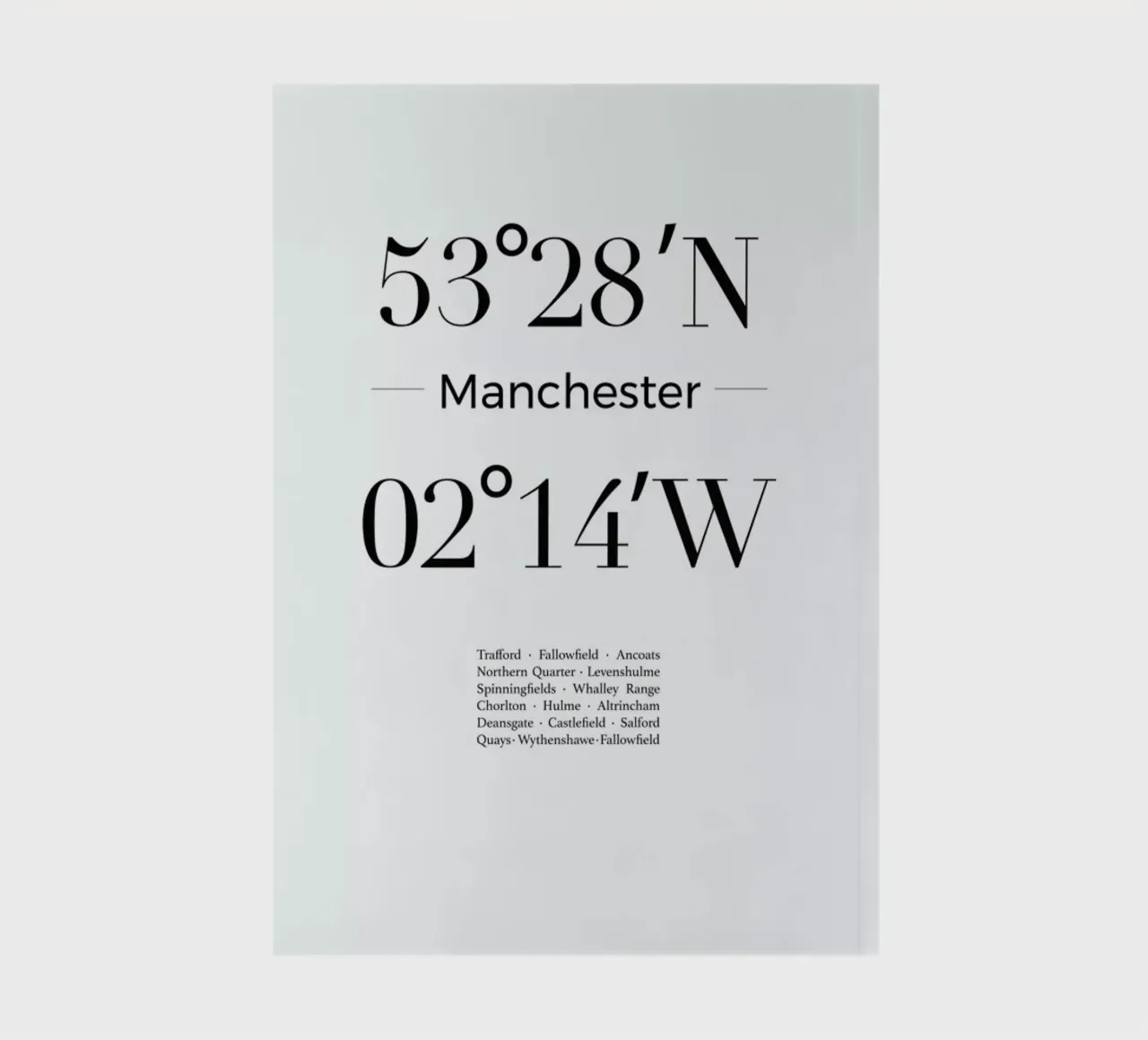 Manchester notebook by Studio One
