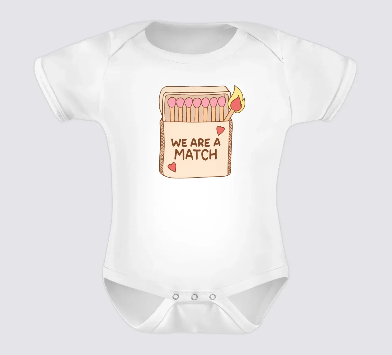 Wir sind eine Übereinstimmung Kurzarm Babybody von Loobs