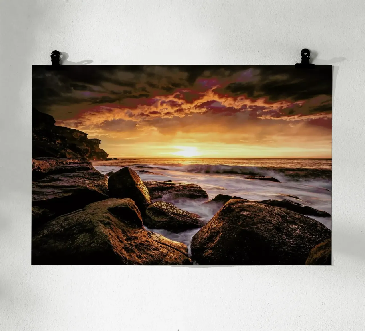 Cape Solander poster con telaio in plastica da Pictufy