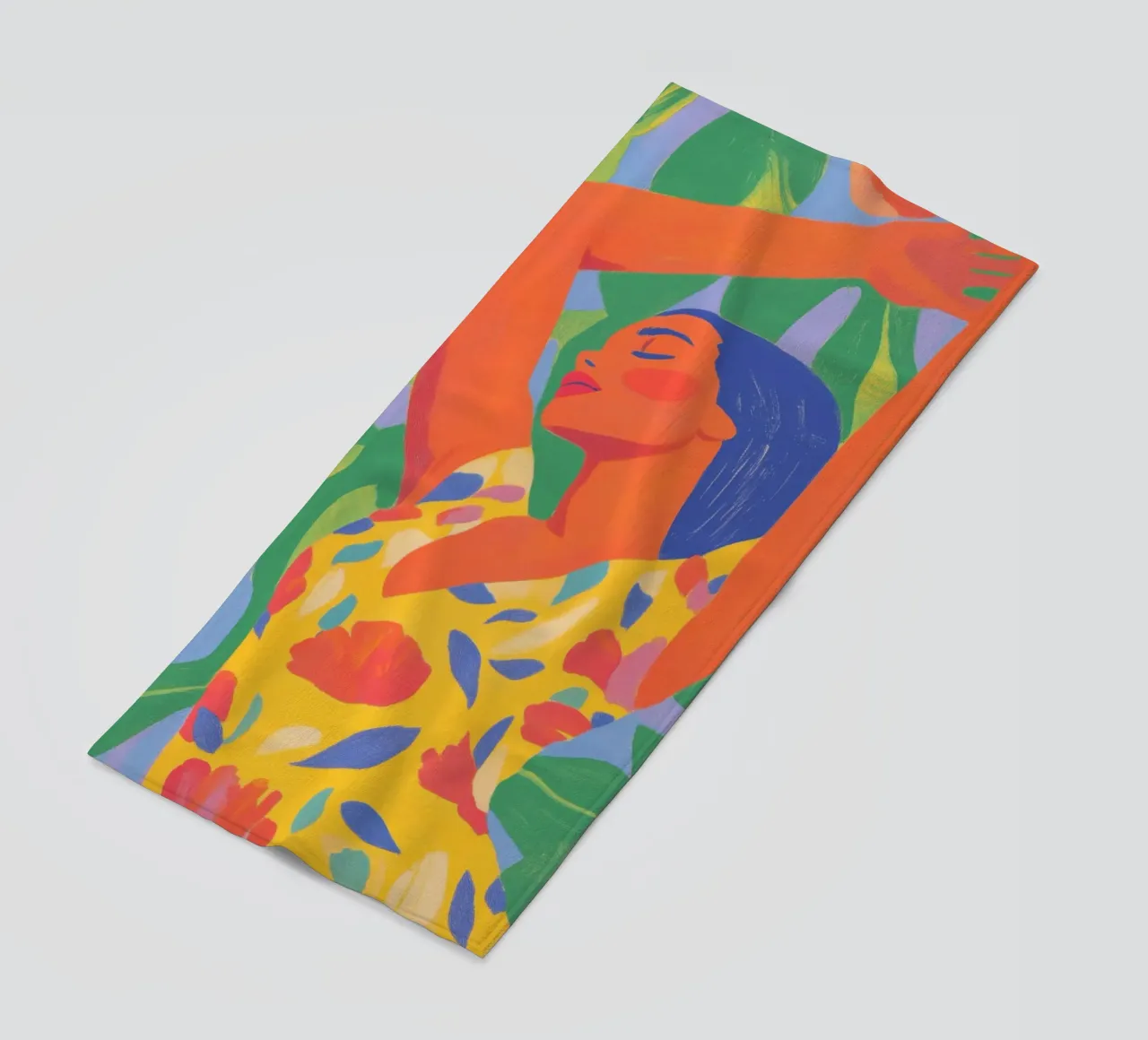 Dance into the summer beach towel by Carinaprint