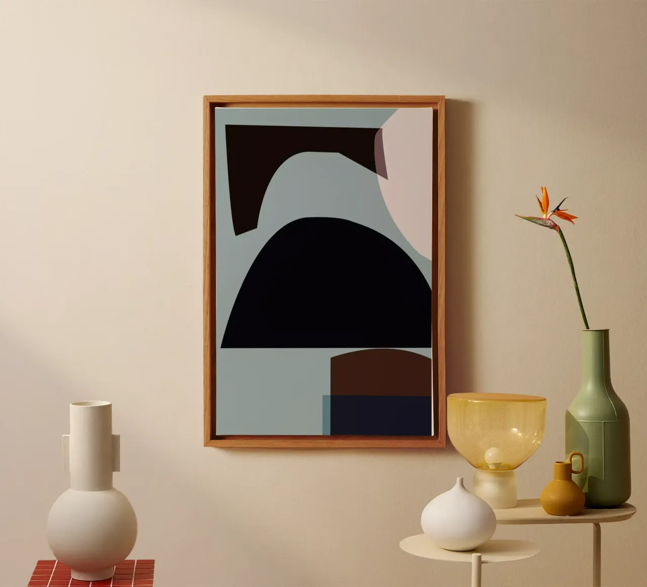 Bloom 3 canvas met Baklijst van Jonathan Lawes