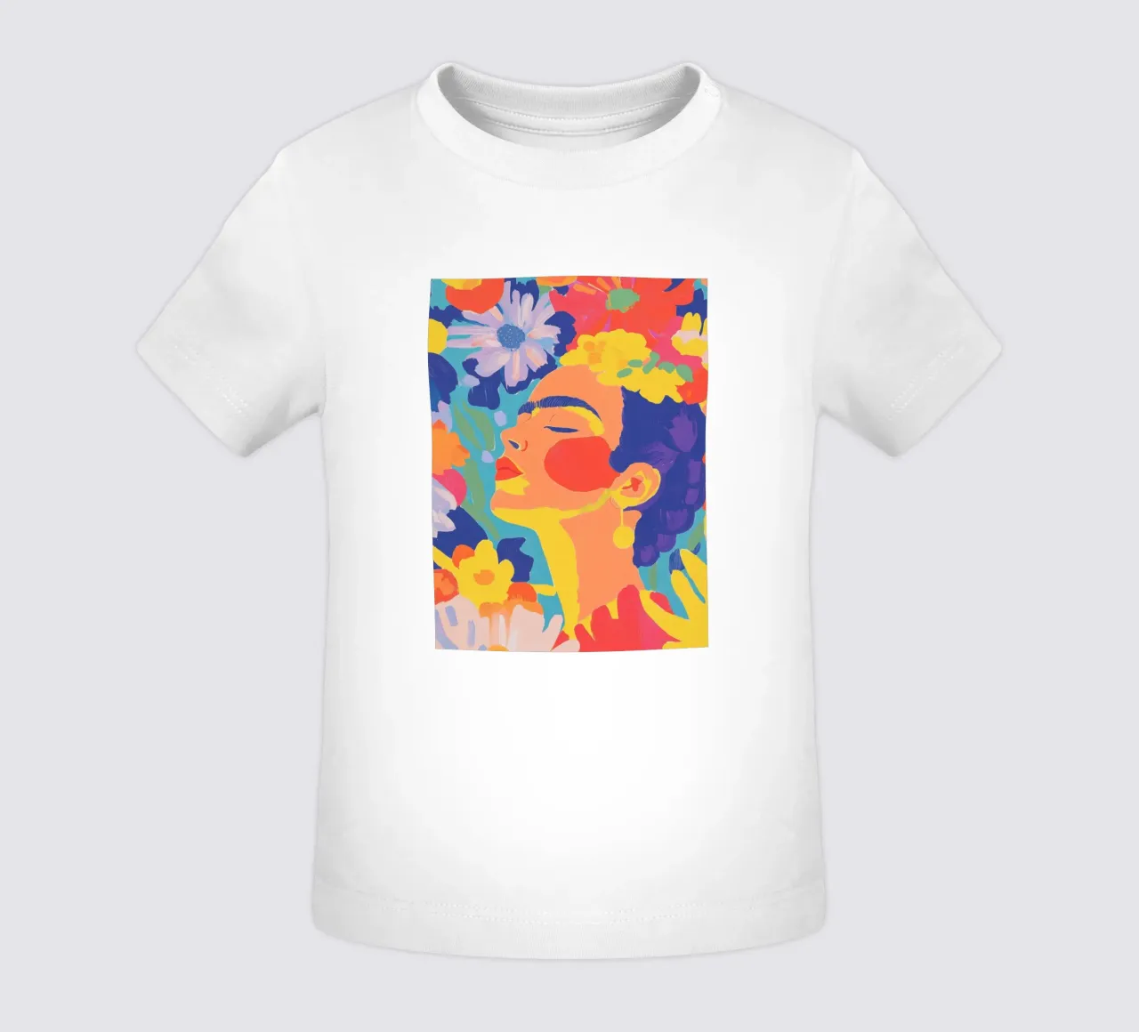 Jardin de fleurs avec Frida t-shirt pour bébé de Carinaprint