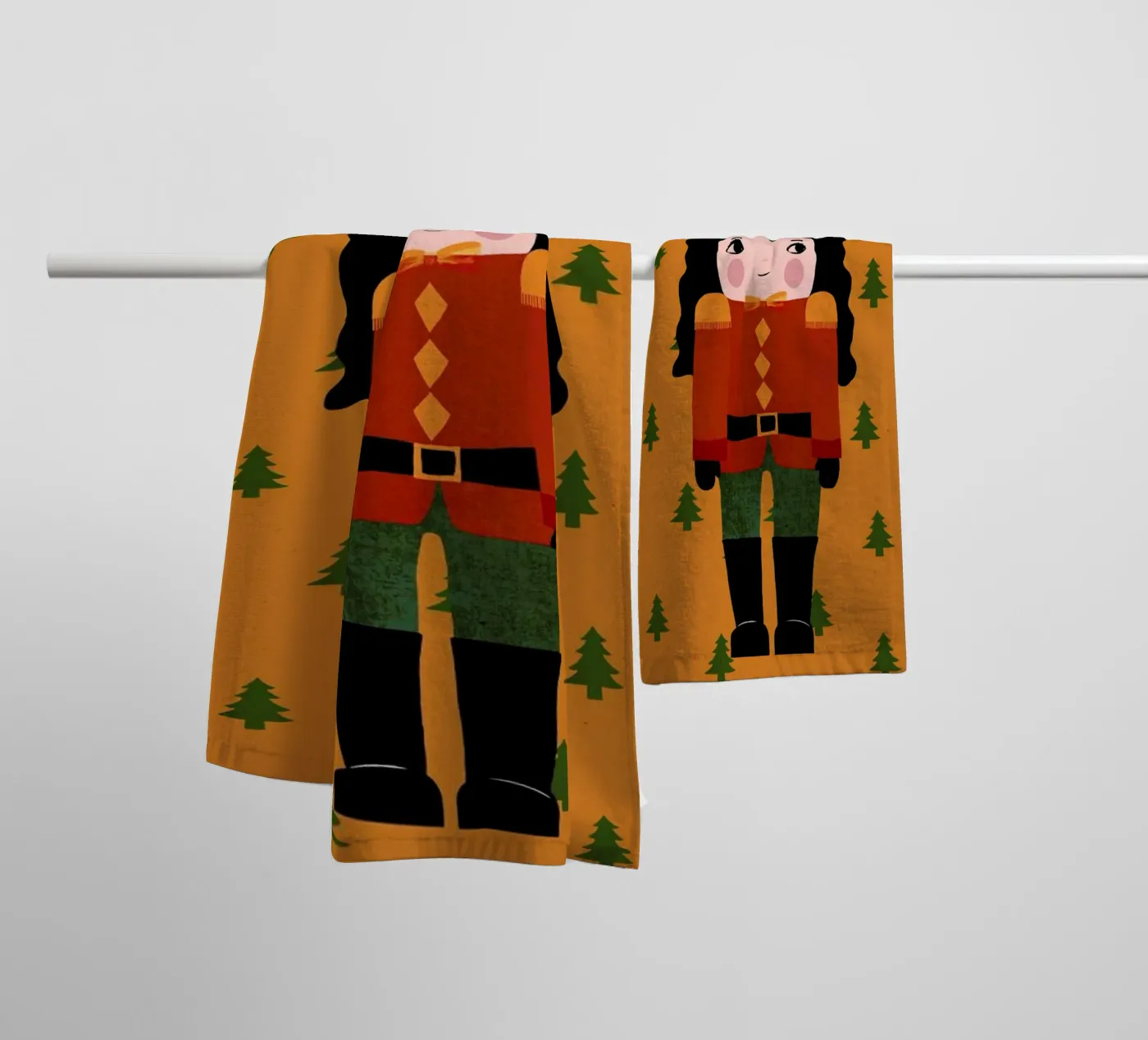 Nussknackermädchen asciugamano da bagno da treechild