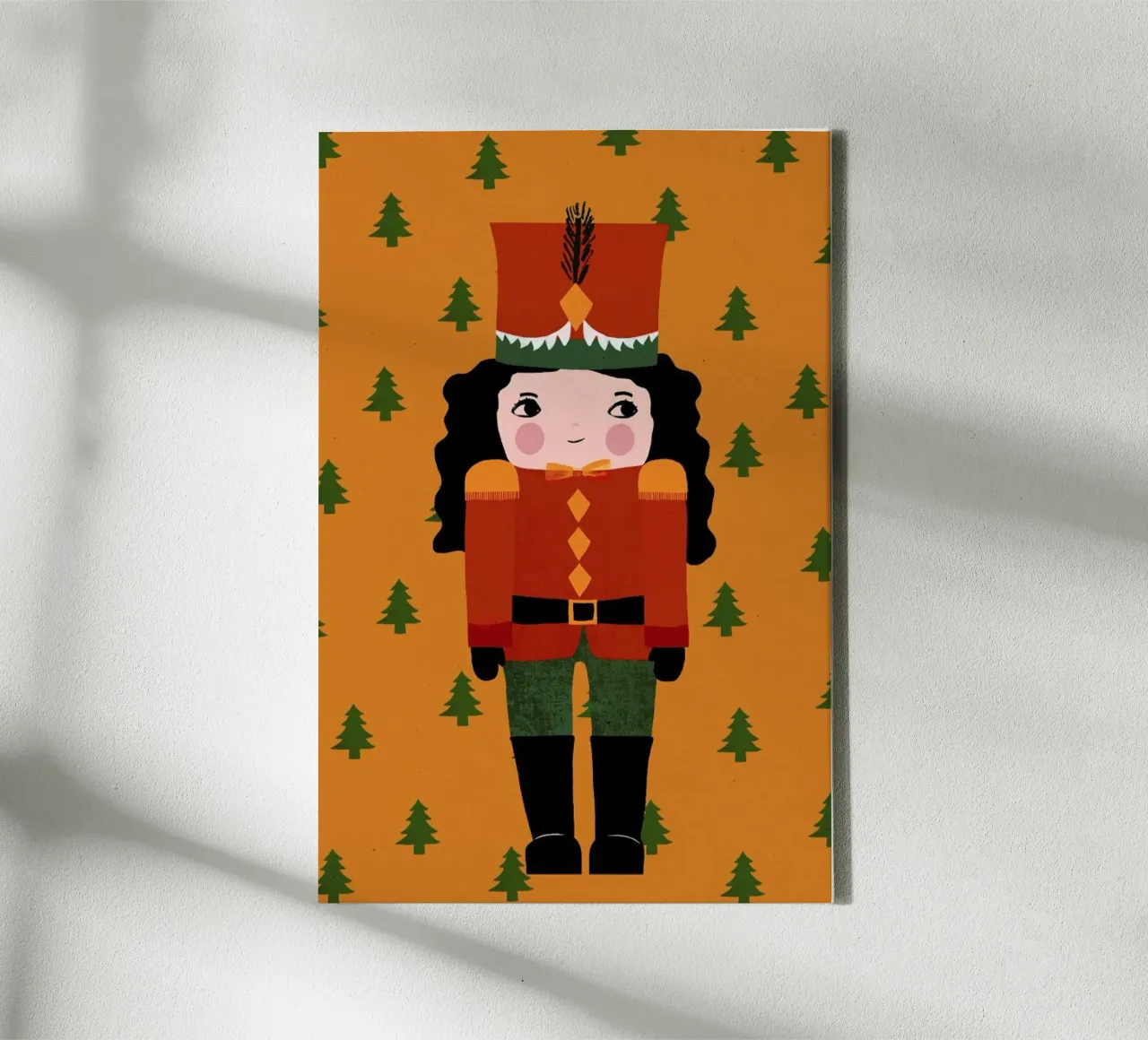 Nussknackermädchen tela con Cornice a cassetta da treechild