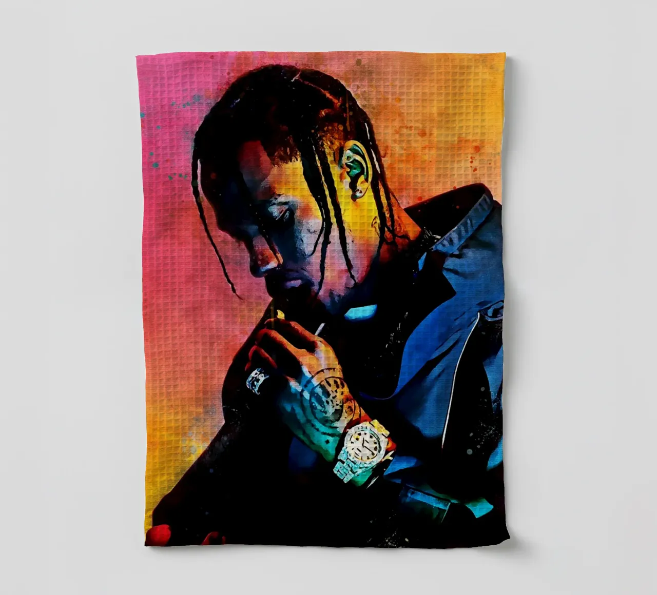 Travis Scott canovaccio da cucina da avissta