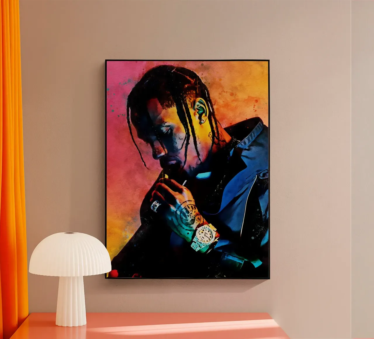 Travis Scott plexiglass da avissta