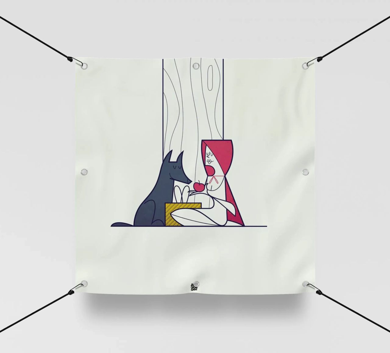 All the better to love you with telo in pvc da Ale Giorgini