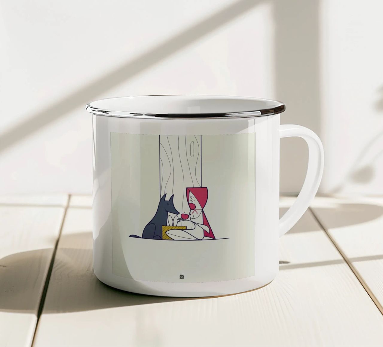 All the better to love you with tazza in smalto da Ale Giorgini