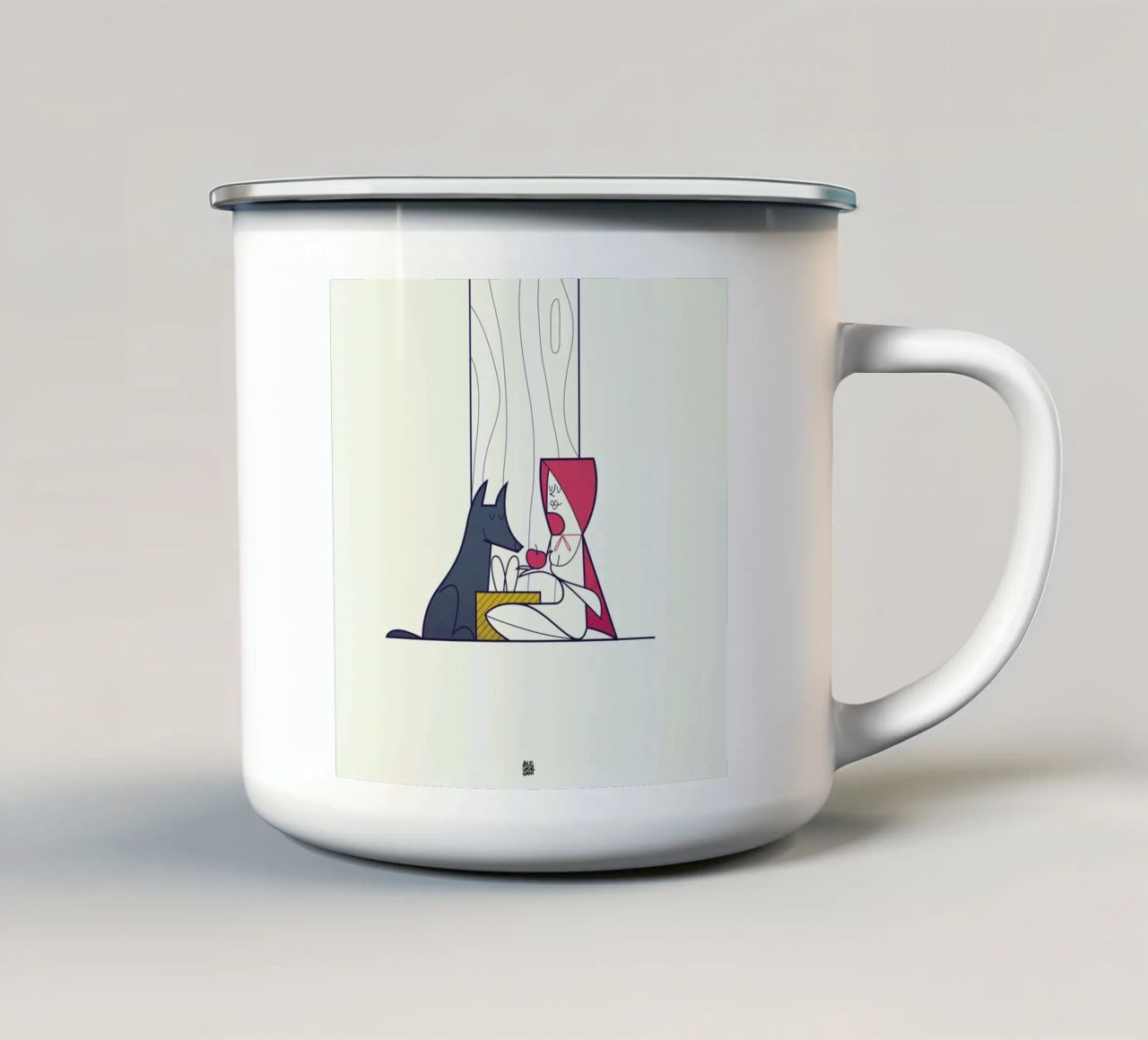 All the better to love you with tazza in smalto da Ale Giorgini