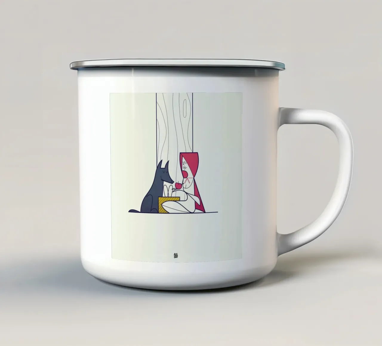 All the better to love you with taza de esmalte de Ale Giorgini
