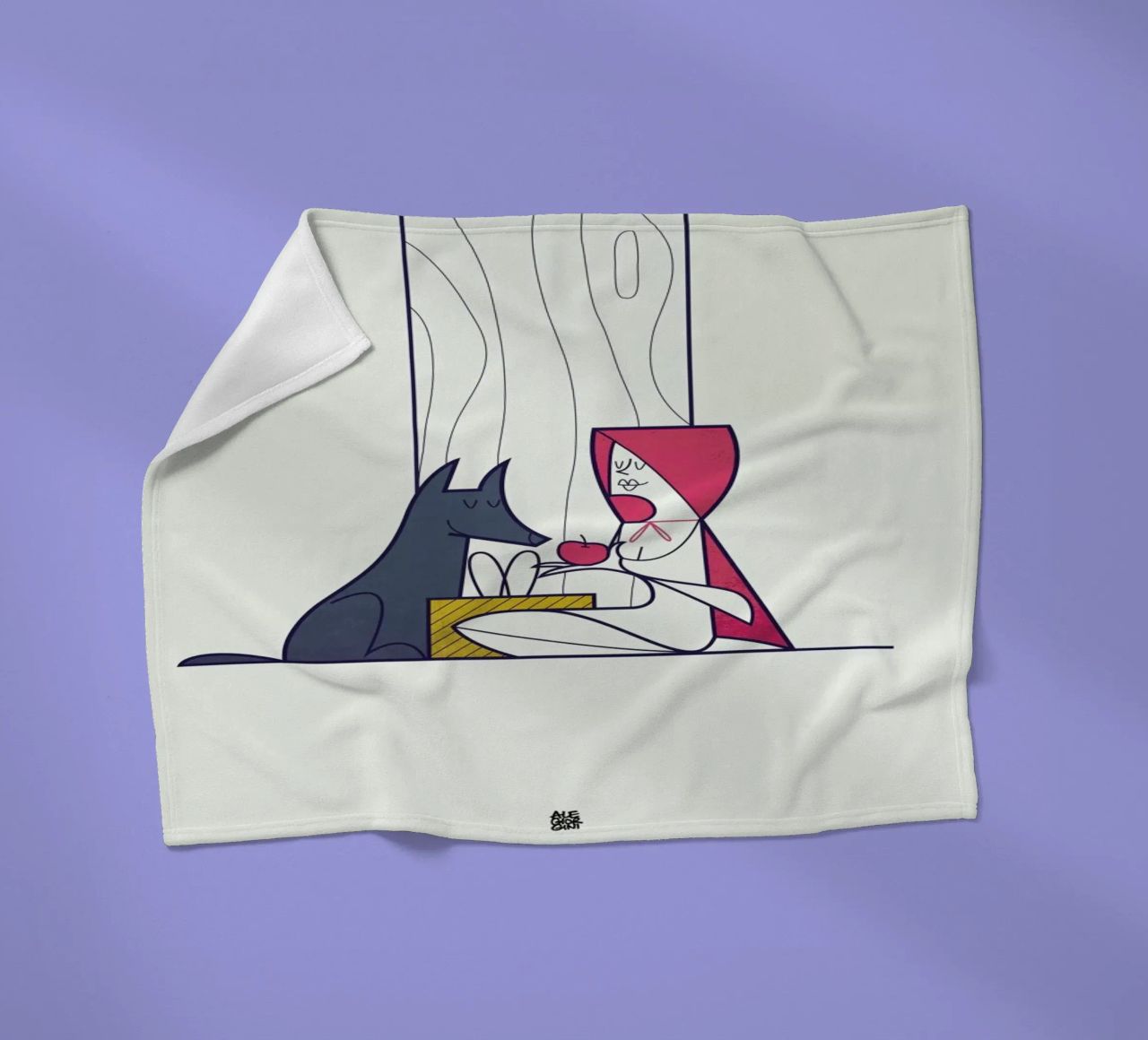 All the better to love you with coperta in pile da Ale Giorgini