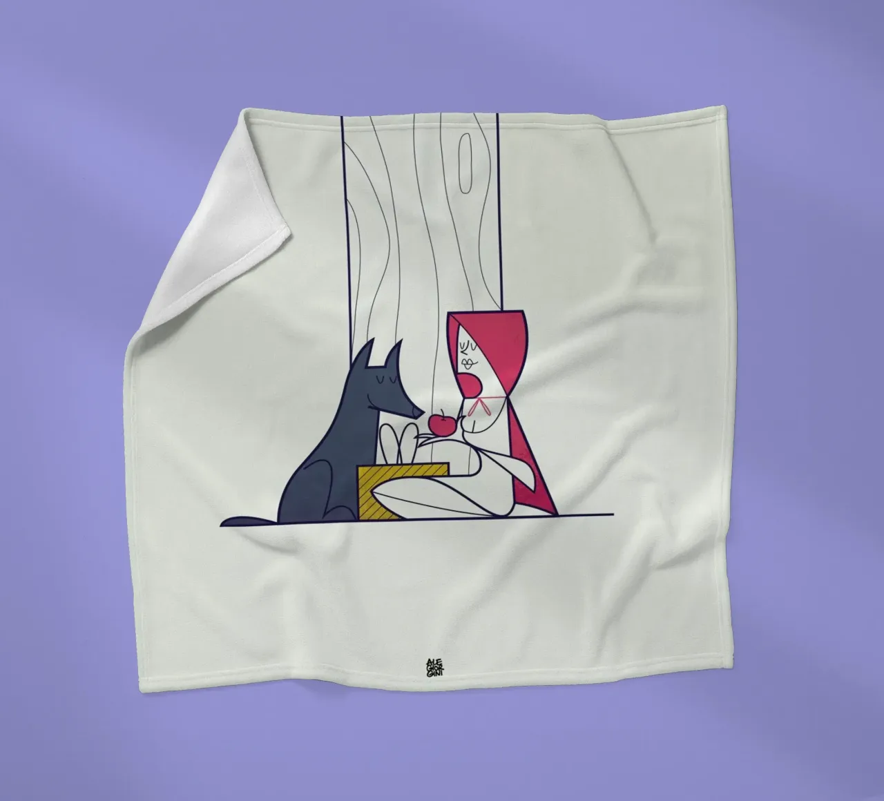 All the better to love you with coperta in pile da Ale Giorgini