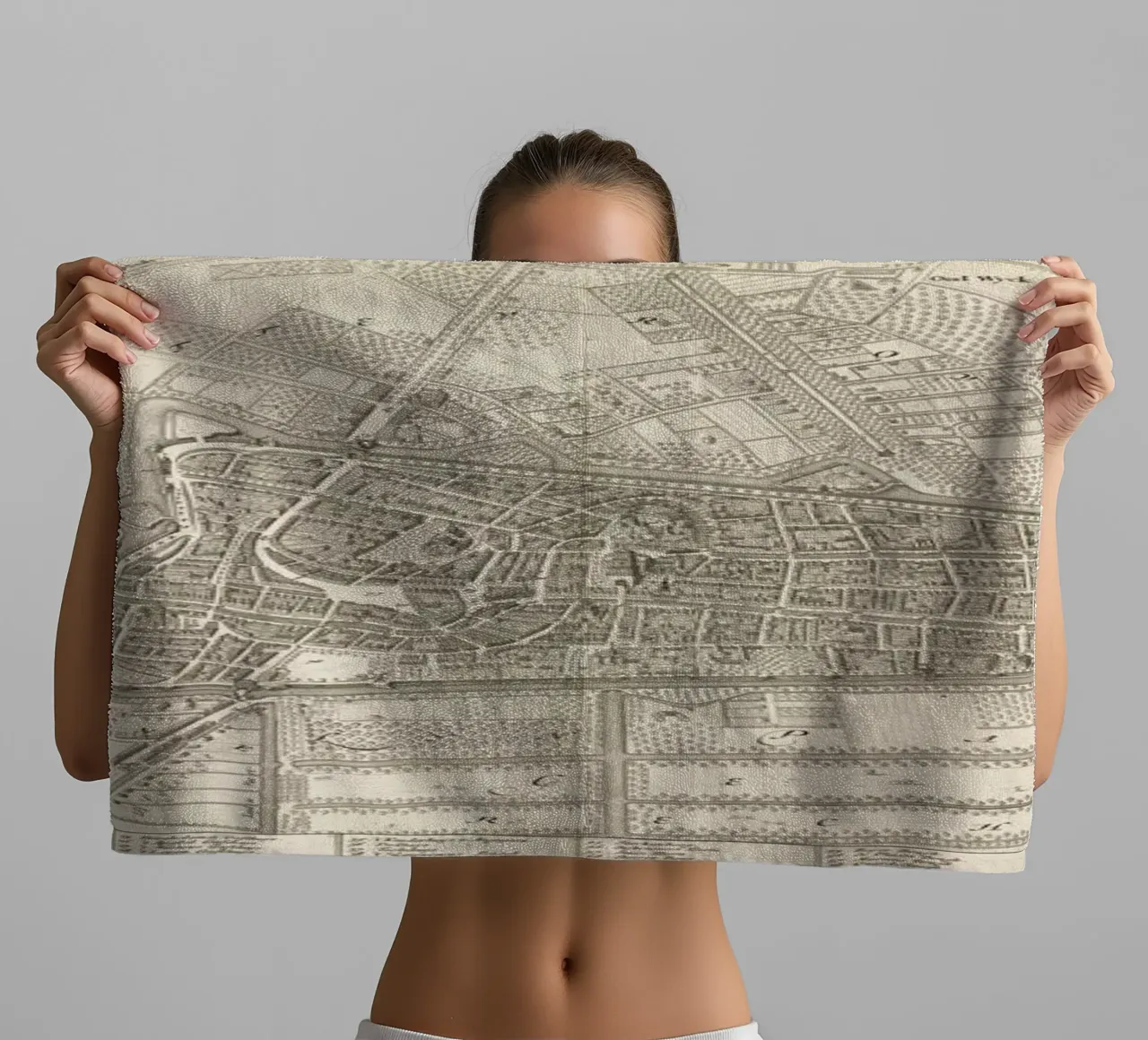 Utrecht, The Netherlands, 1726-1750 asciugamano da bagno da Artokoloro Quint Lox Ltd