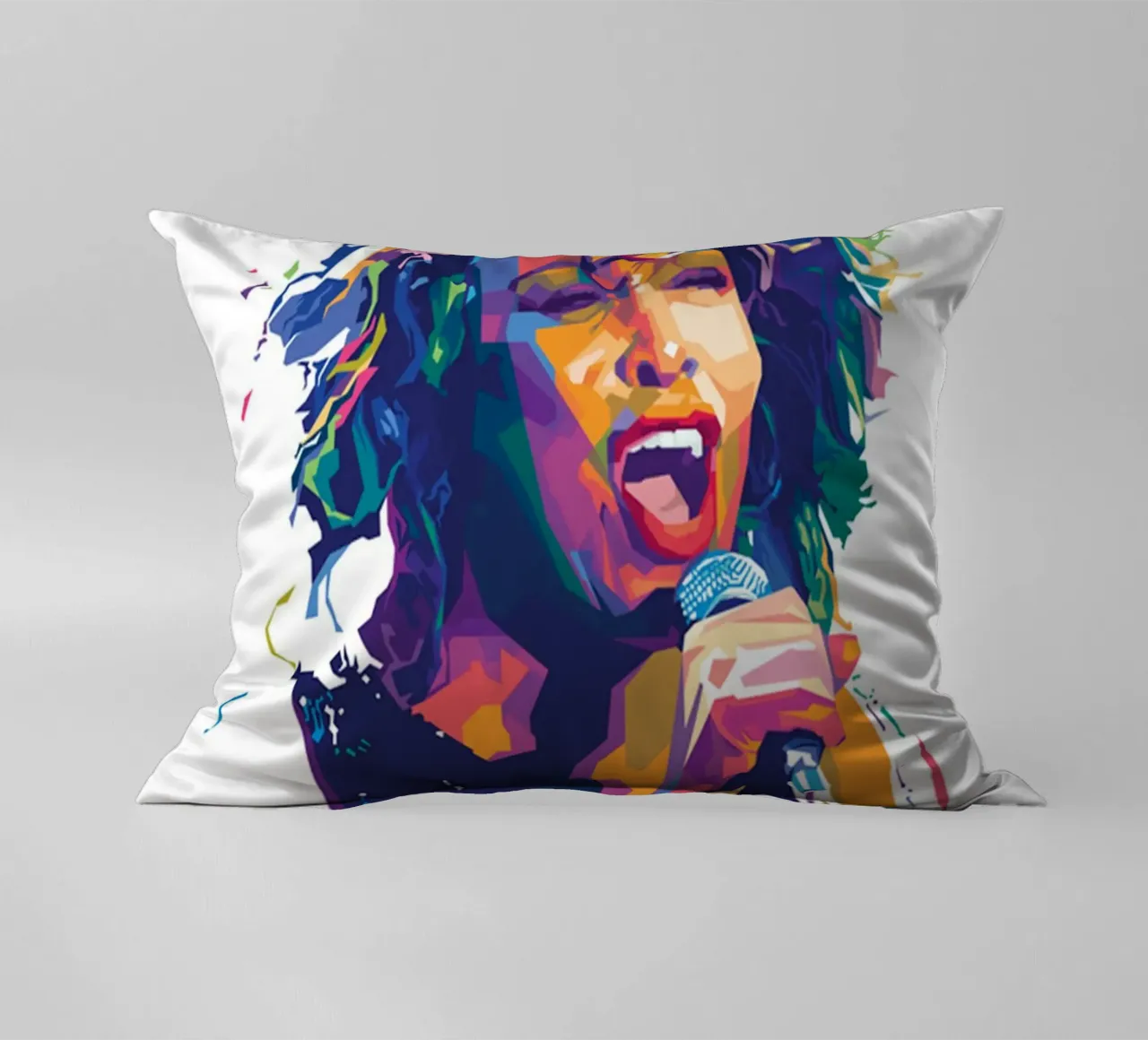 Tina Turner pop art decorative cushion by avissta
