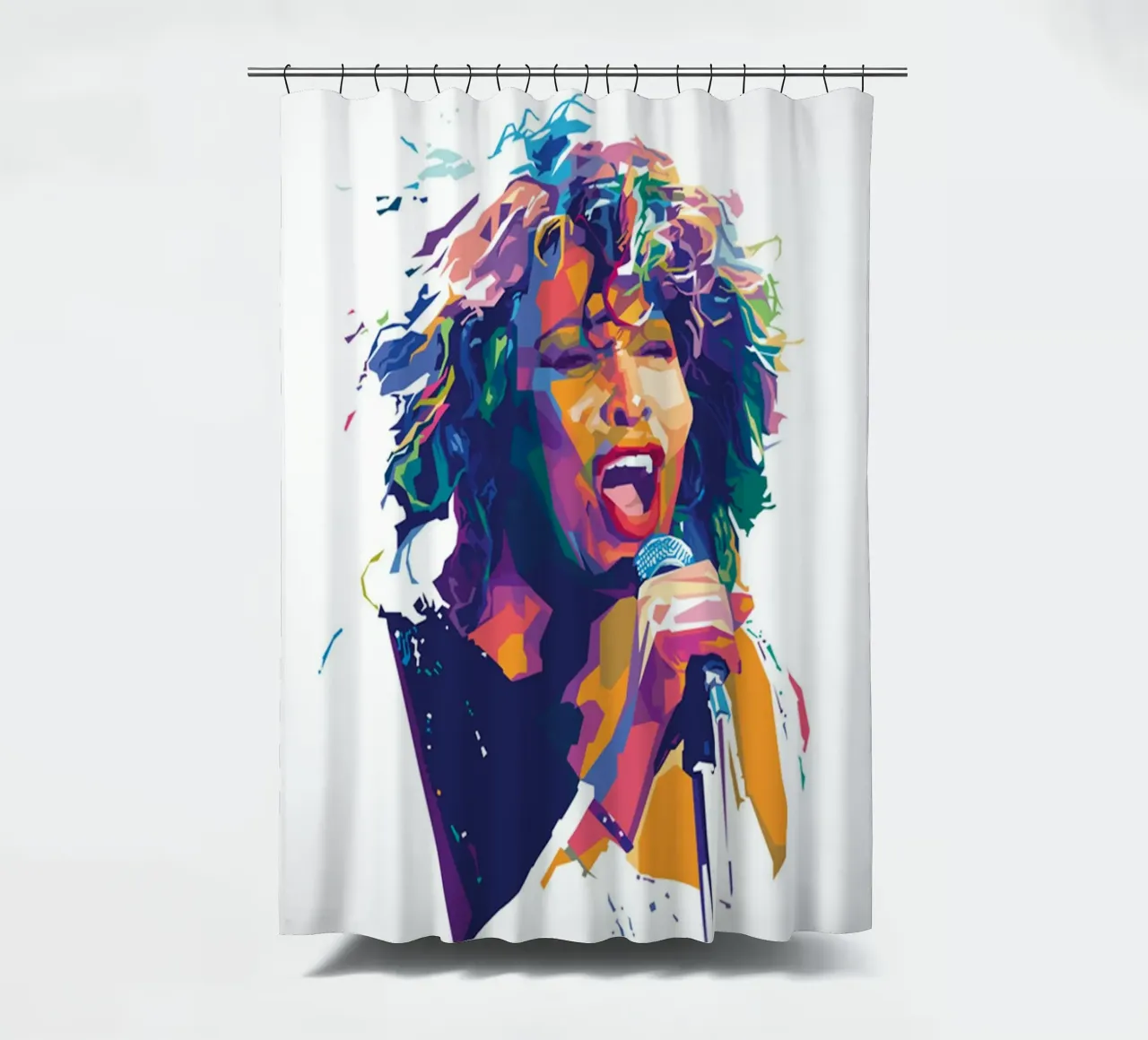 Tina Turner pop art shower curtain by avissta