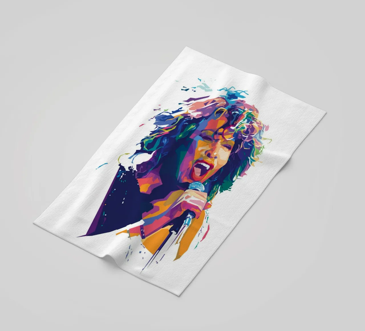 Tina Turner pop art beach towel by avissta