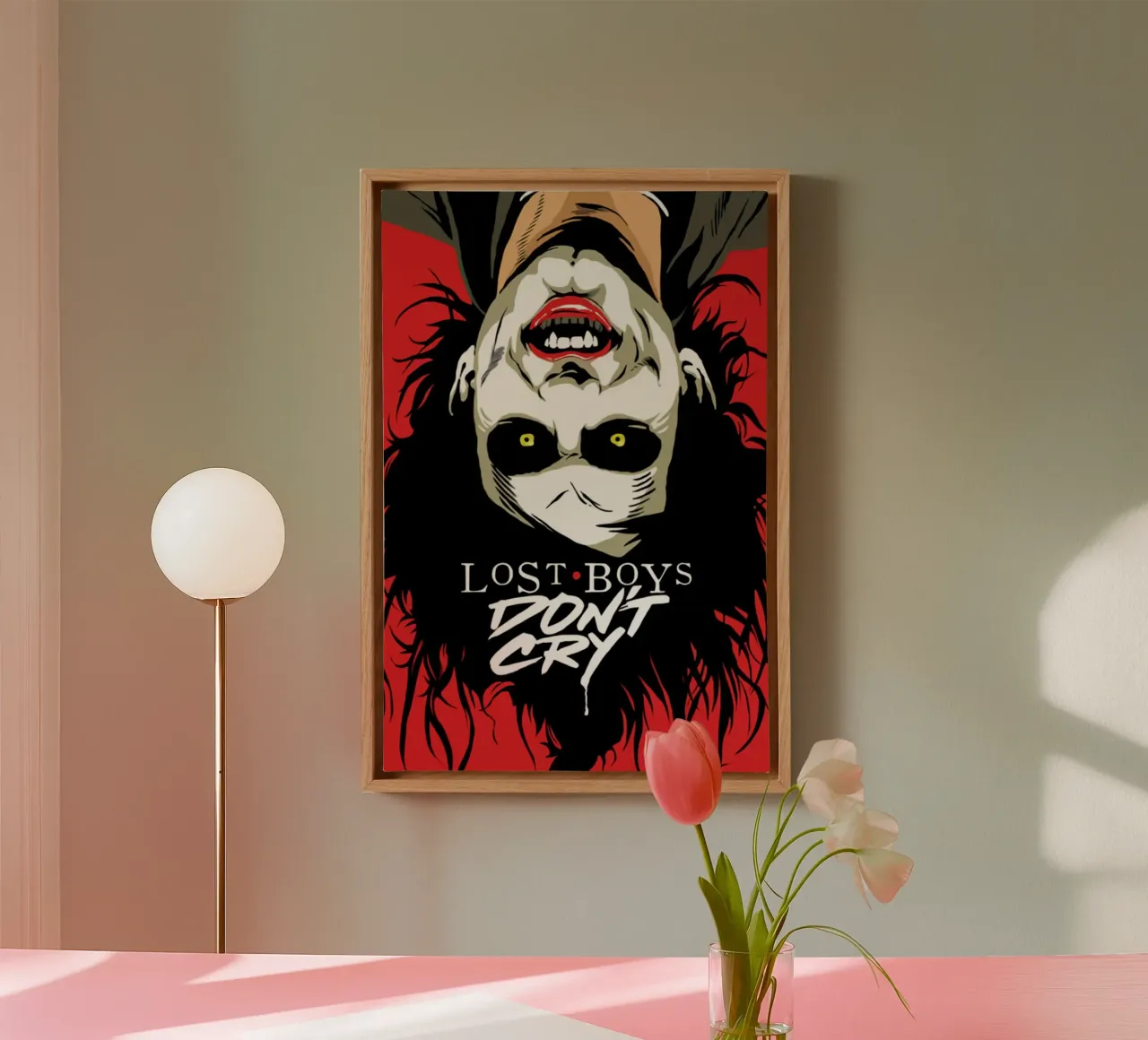 The Cure - Lost Boy Dont Cry canvas with Floater frame by avissta