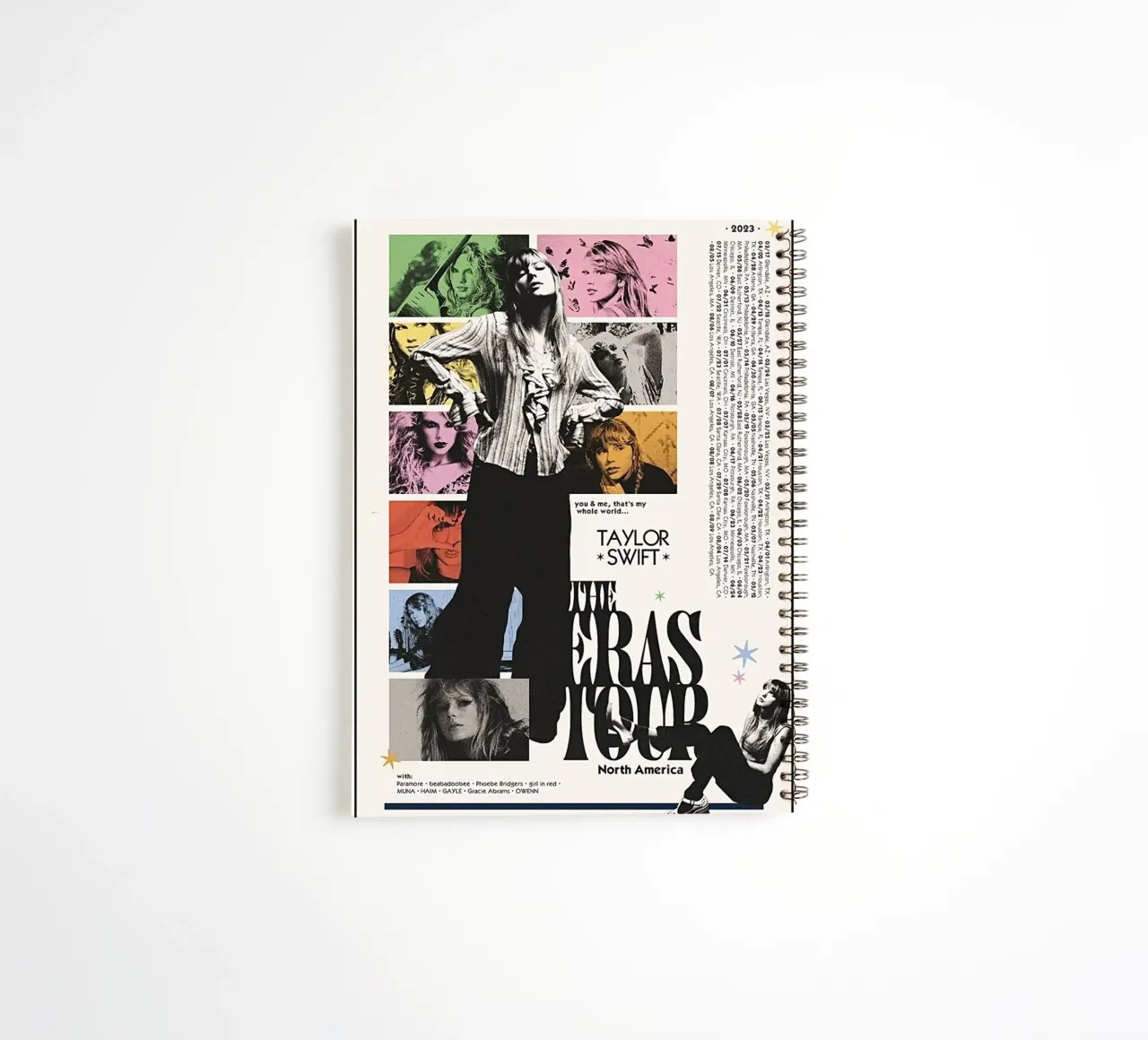 Taylor Swift Eras Tour art spiral notebook by avissta