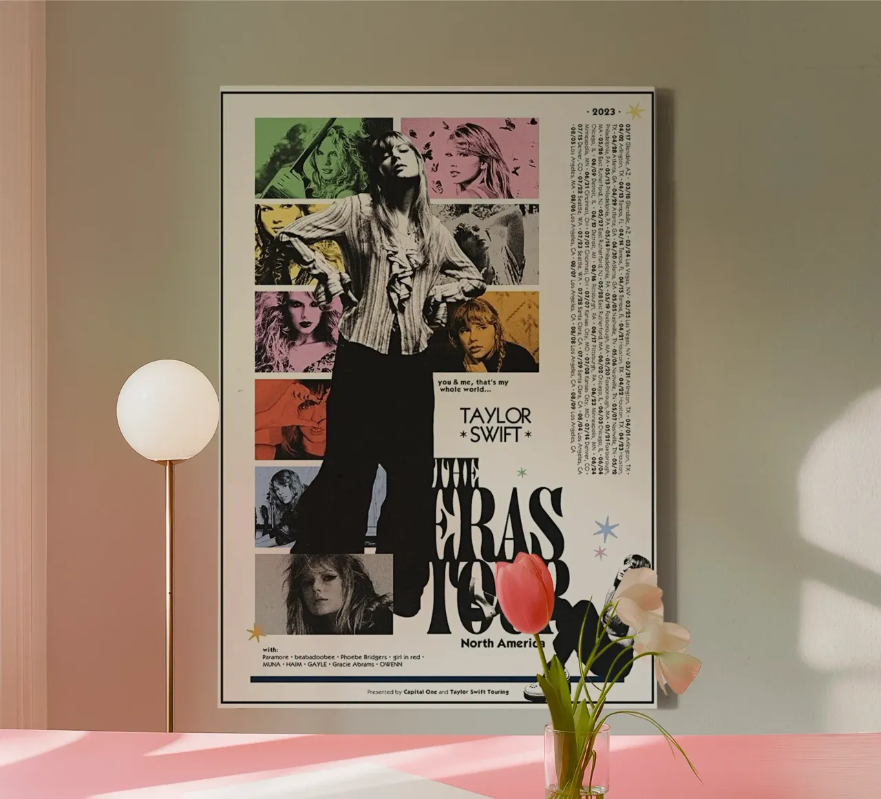Taylor Swift Eras Tour art canvas van avissta