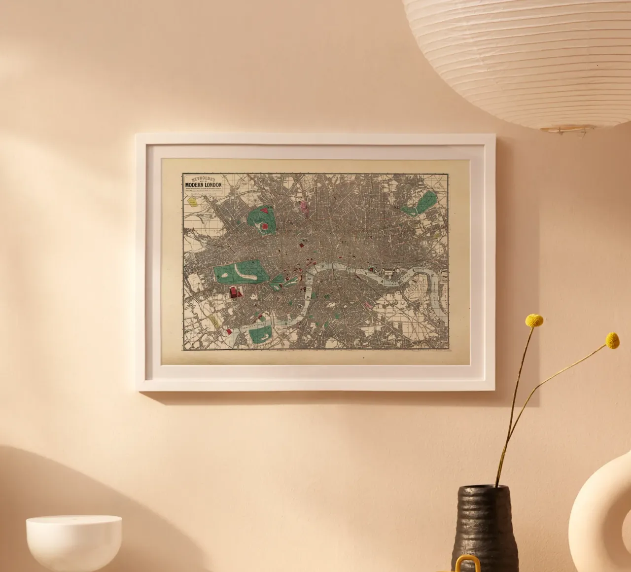 Pocket Map Of London, England poster da Artokoloro Quint Lox Ltd