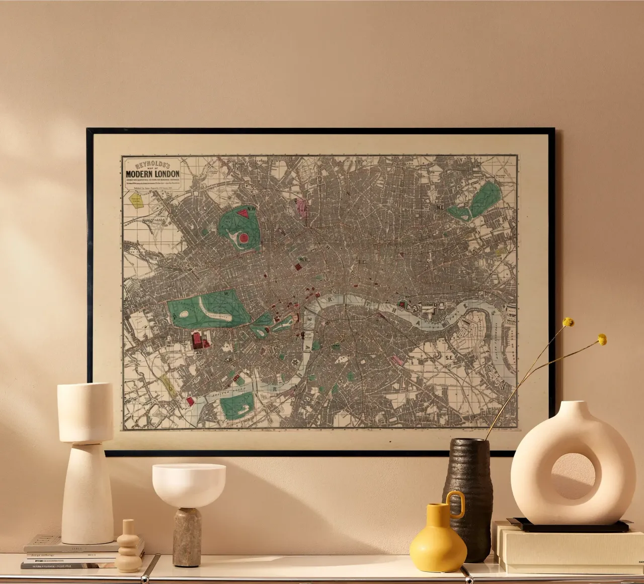 Pocket Map Of London, England poster da Artokoloro Quint Lox Ltd