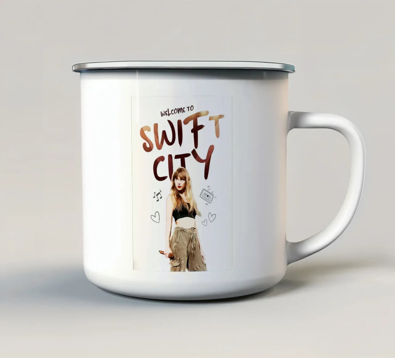 Taylor Swift - Welcome to Swift City tazza in smalto da avissta