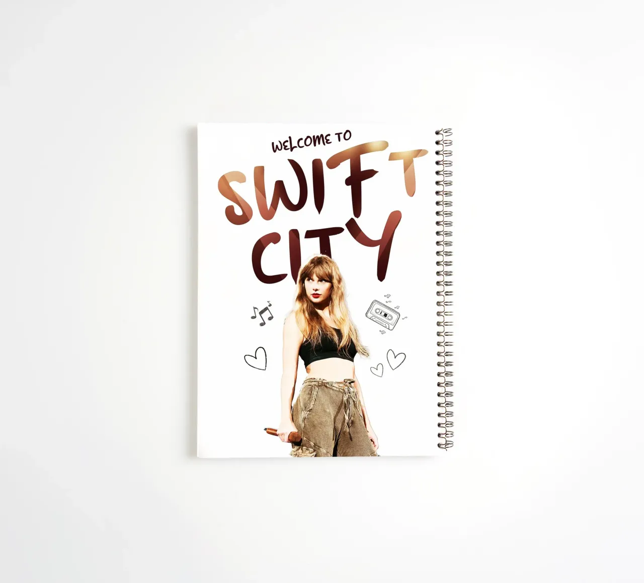 Taylor Swift - Welcome to Swift City spiral notebook by avissta