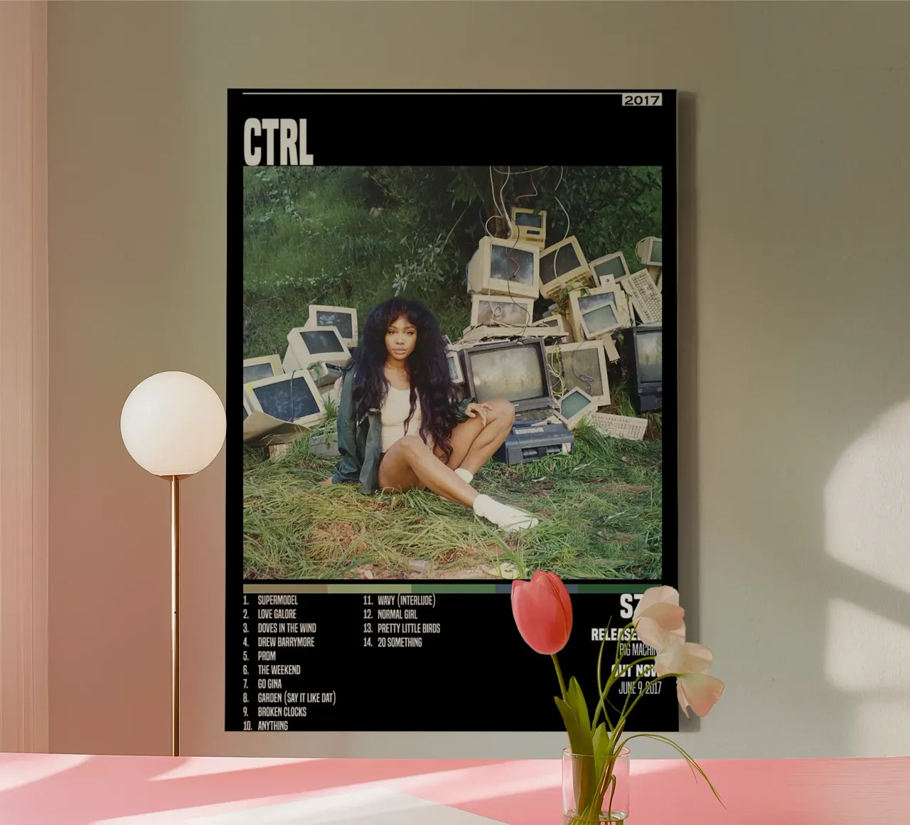 SZA - CTRL tela con Cornice a cassetta da avissta