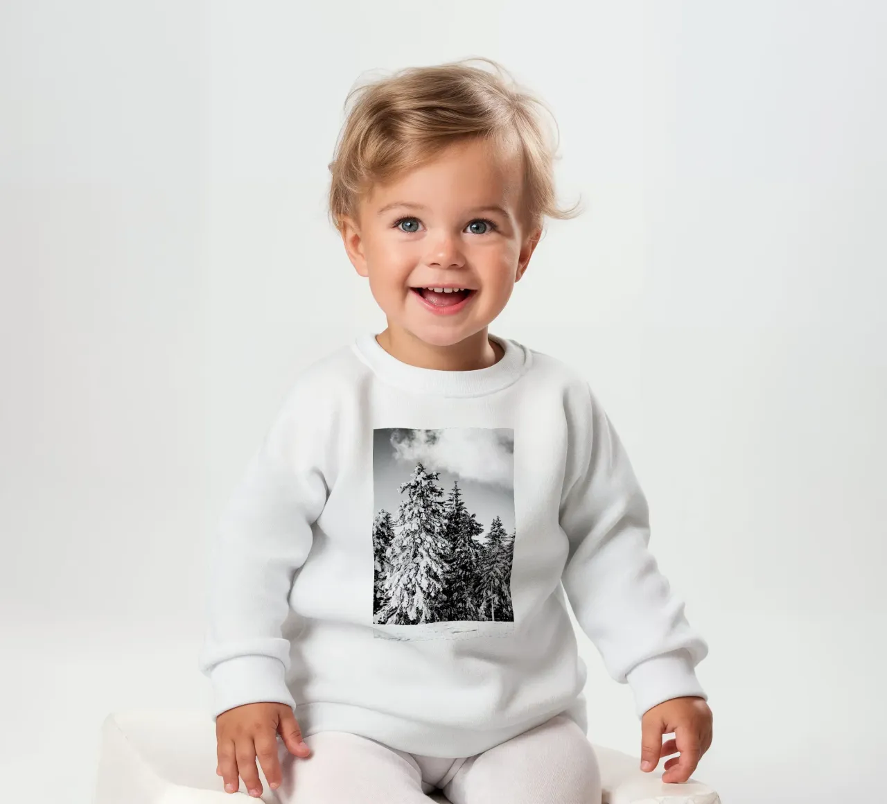 Snowy Trees felpa neonato da Babett Schultze