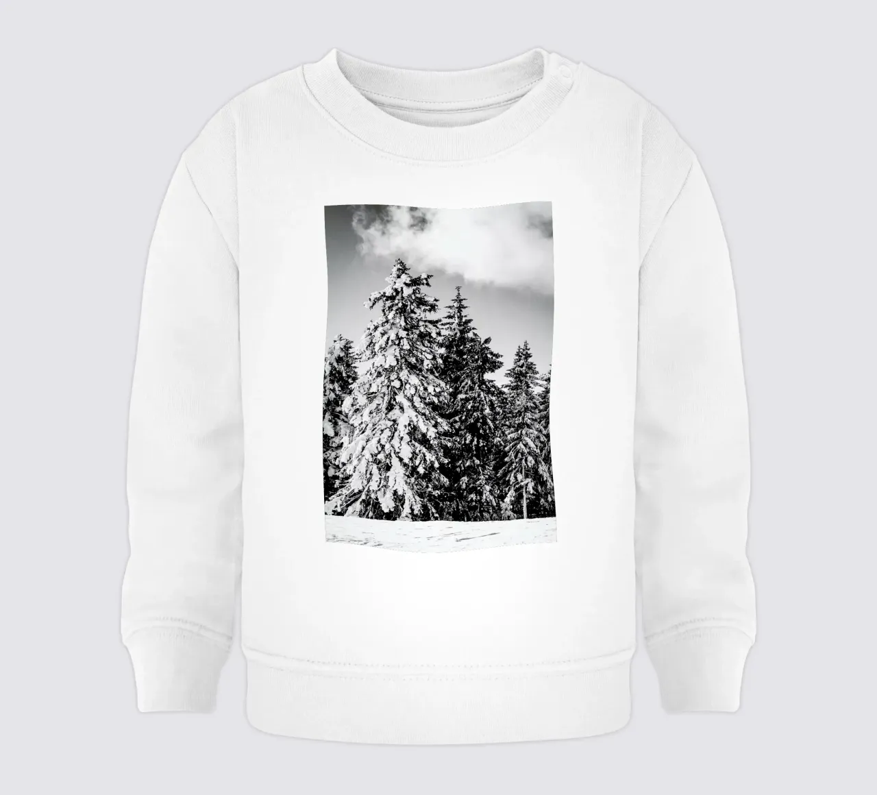 Snowy Trees felpa neonato da Babett Schultze