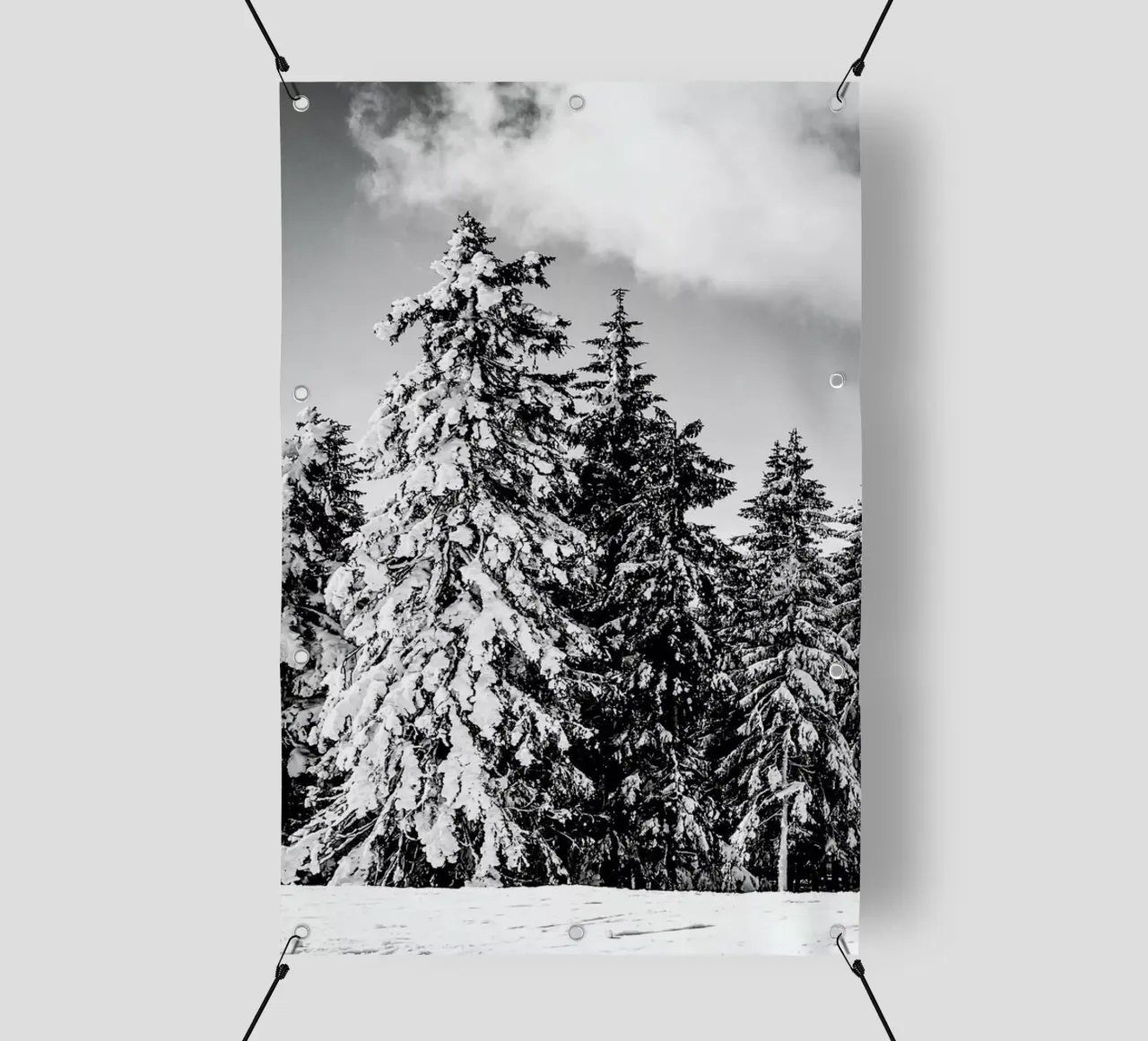 Snowy Trees telo in pvc da Babett Schultze