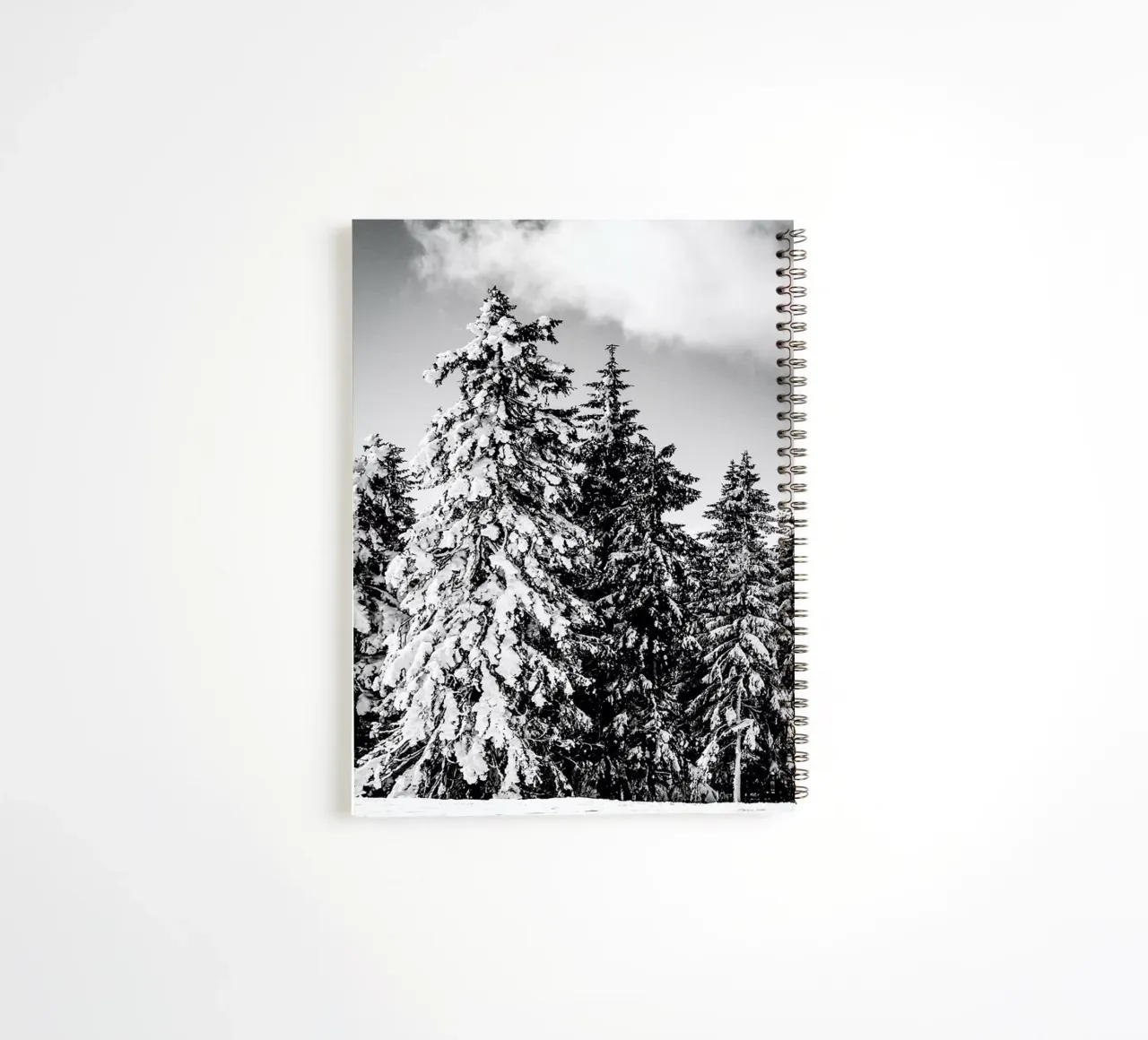 Snowy Trees spiral notebook by Babett Schultze