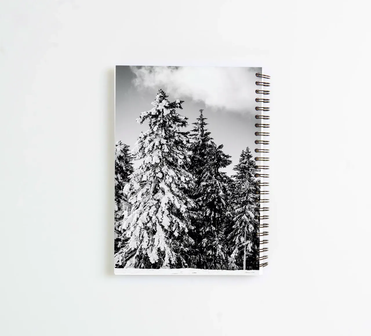 Snowy Trees spiral notebook by Babett Schultze