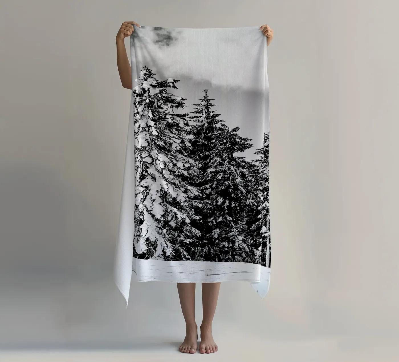 Snowy Trees telo mare da Babett Schultze