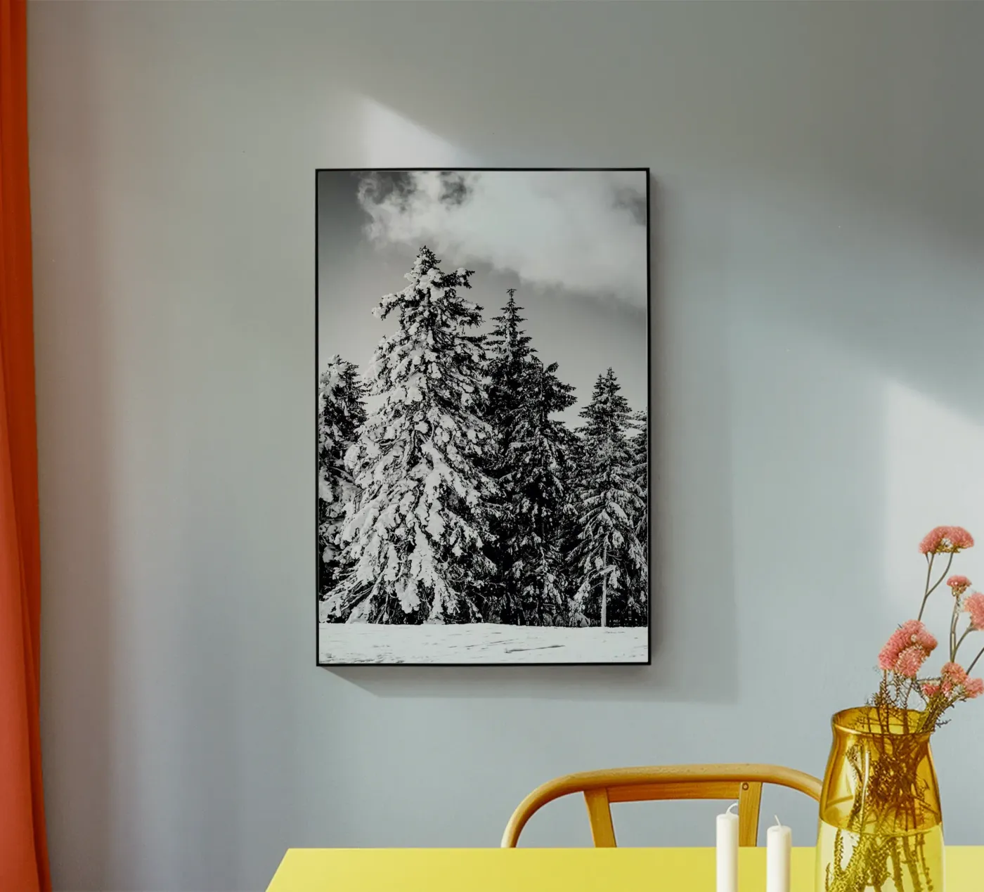 Snowy Trees acrylic glass by Babett Schultze