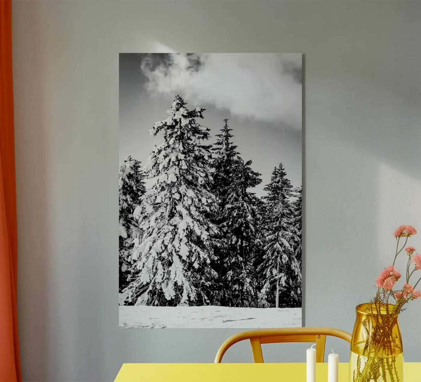 Snowy Trees acrylic glass by Babett Schultze