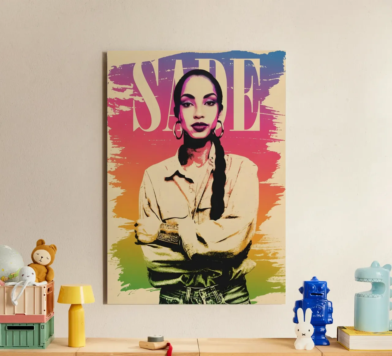 Sade Adu fan art alluminio dibond da avissta