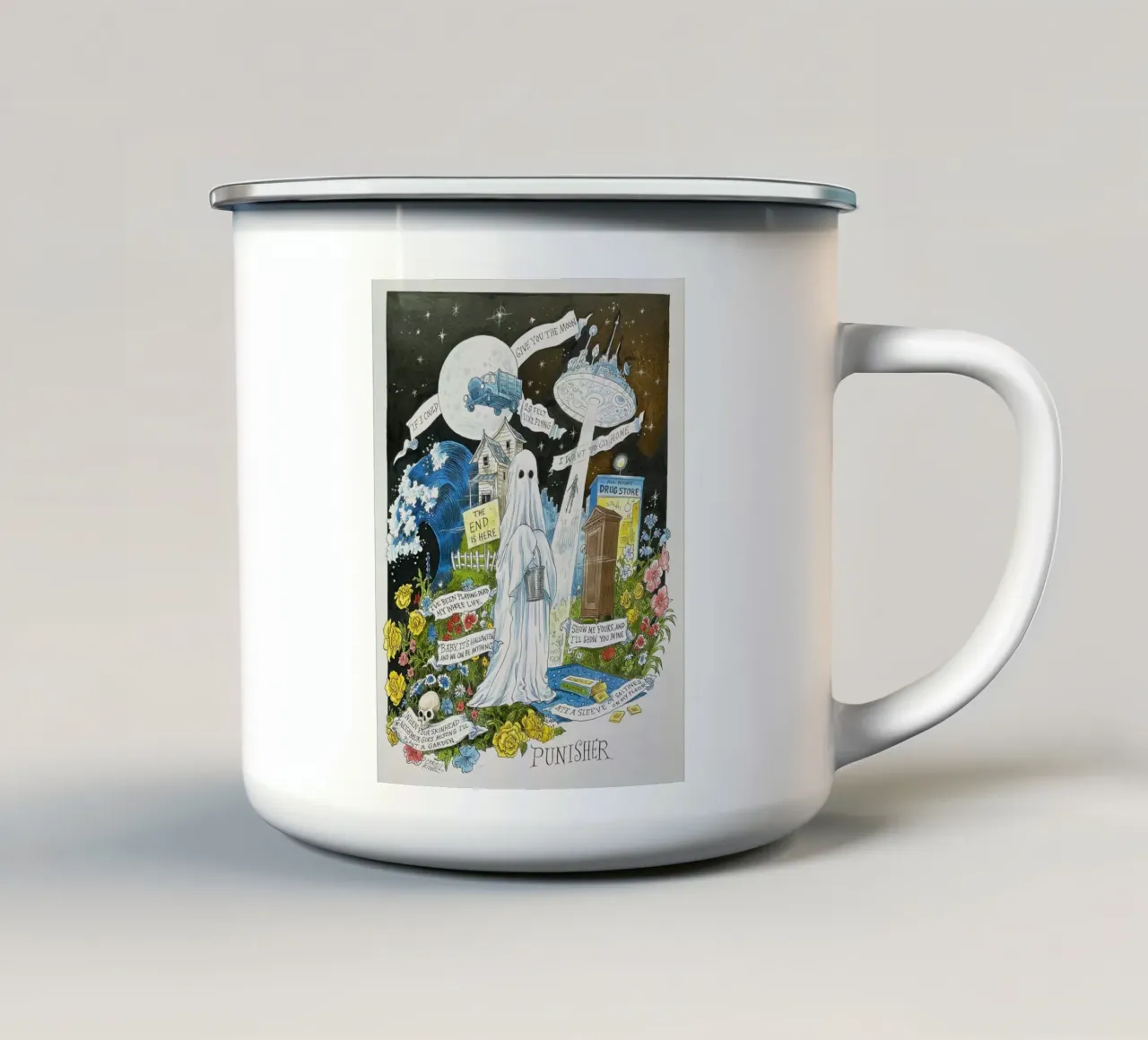 Phoebe Bridgers tazza in smalto da avissta