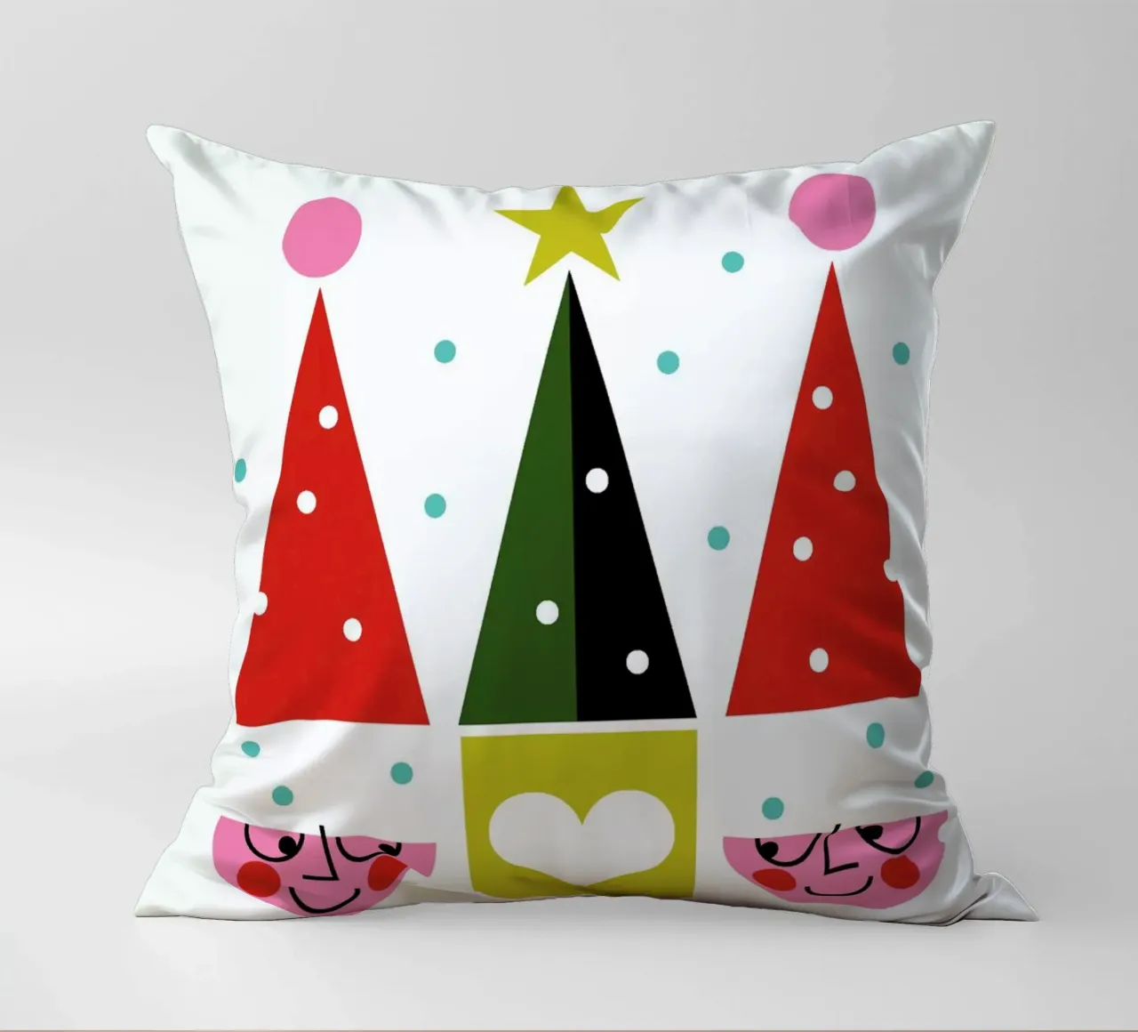 Happy Santas cuscino da Bo Lundberg