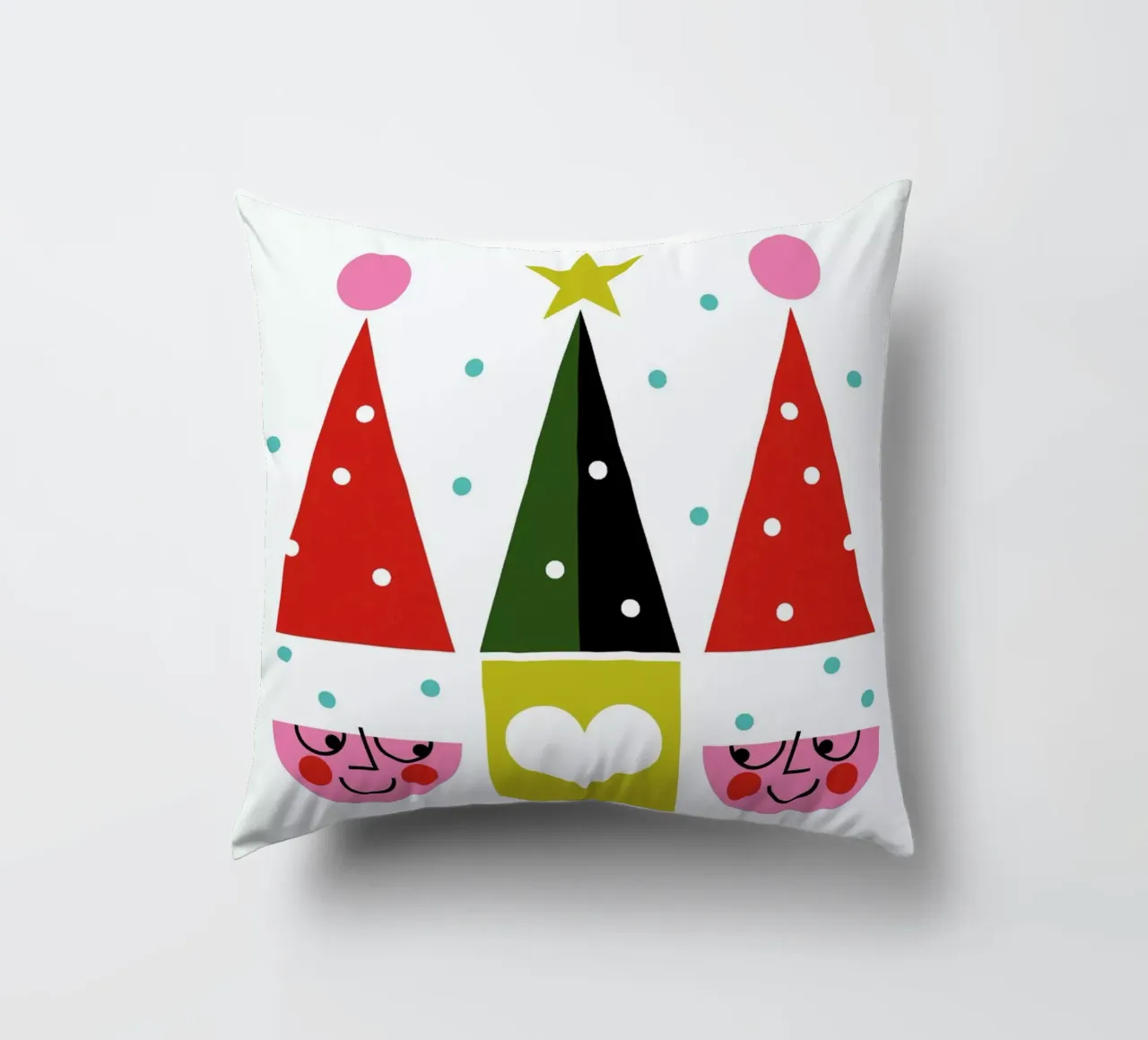 Happy Santas cuscino da Bo Lundberg