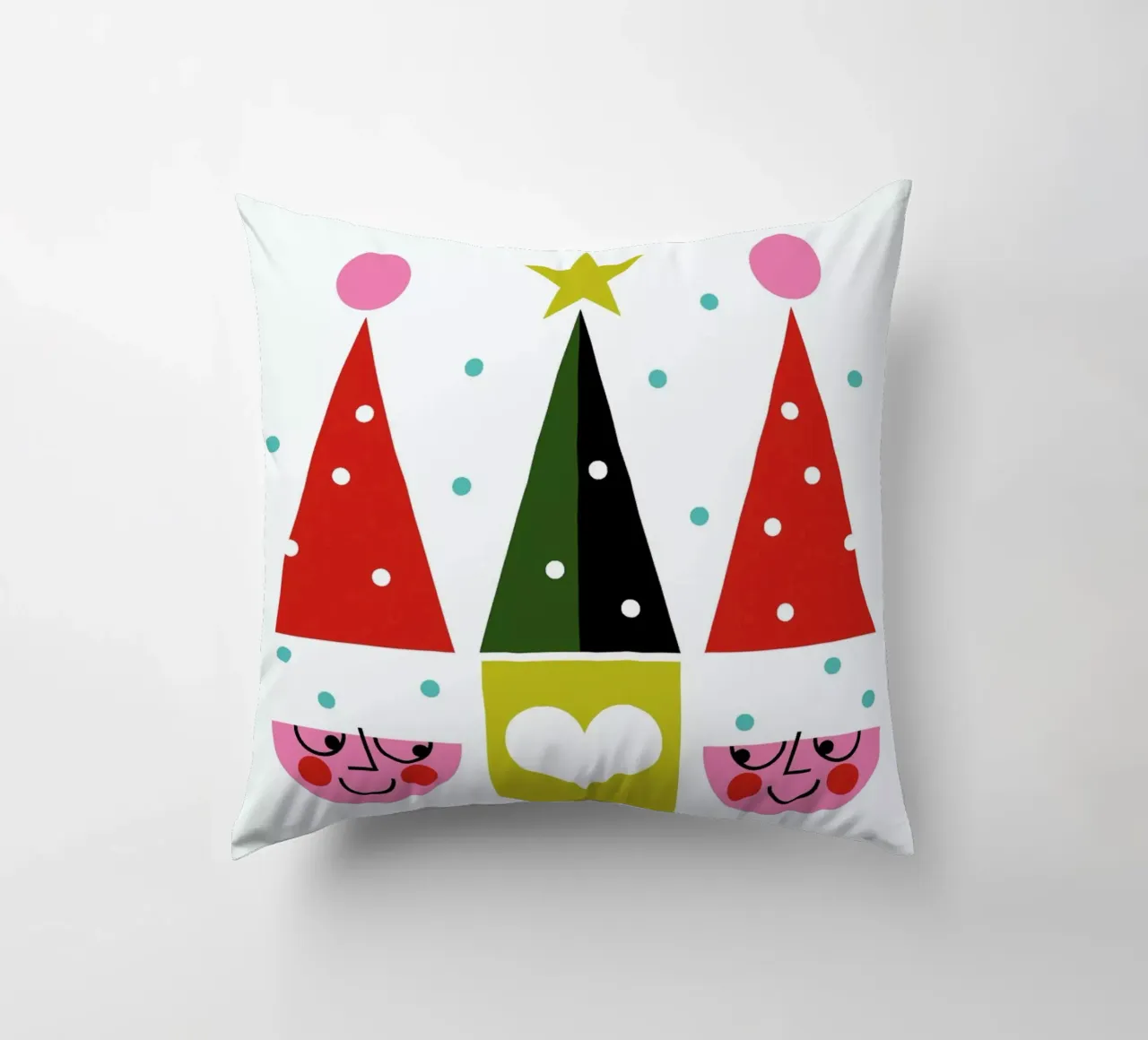 Happy Santas cuscino da Bo Lundberg