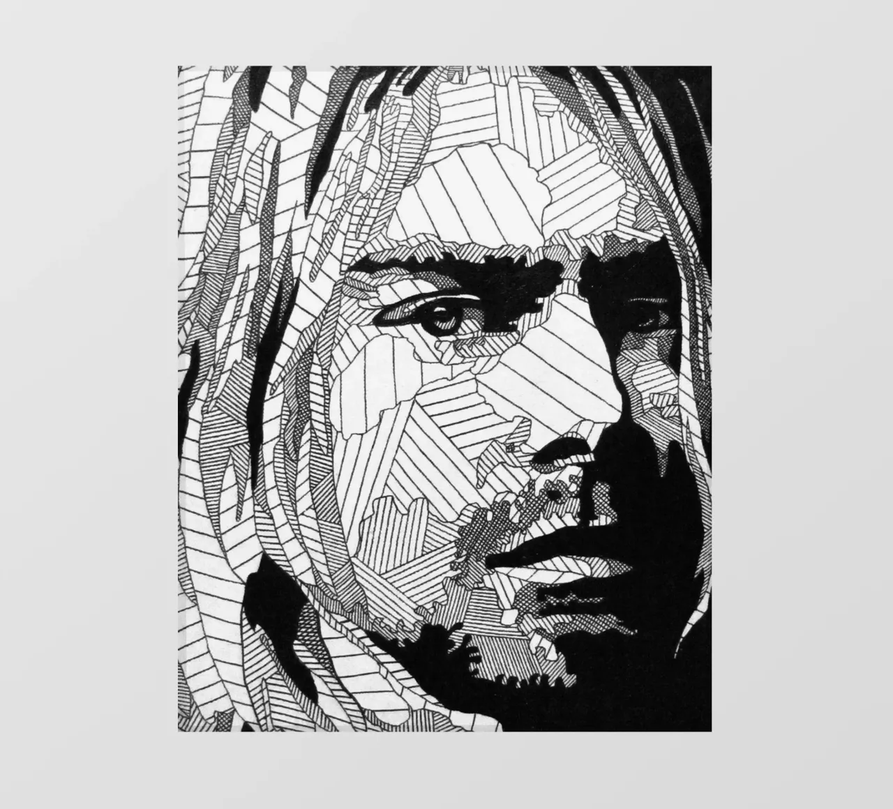 Kurt Cobain - Nirvana pellicola backlit da avissta