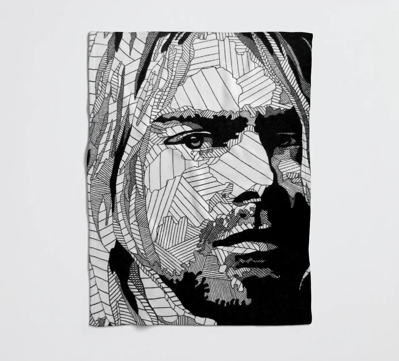 Kurt Cobain - Nirvana coperta in pile da avissta