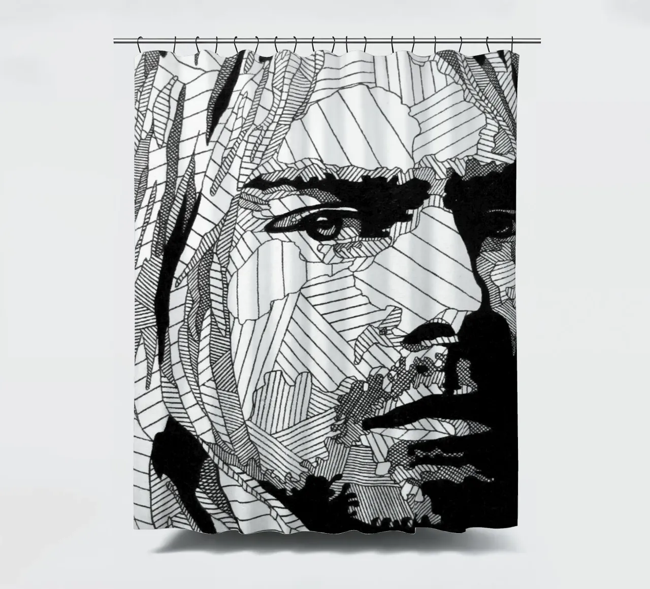Kurt Cobain - Nirvana tenda da doccia da avissta